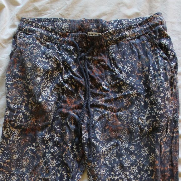 Patterned Rag Poets Pants, Size Large - Picture 2 of 3